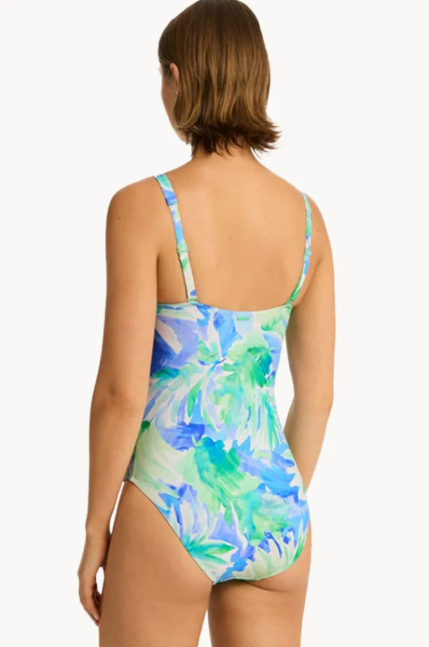 Women Sea Level Key Largo Twist Front One Piece