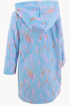 Back Beach Co Kids Pastel Breeze Hood Towel Robe 5-7Y