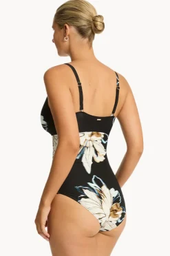 Women Sea Level La Luna DD/E Cup Wrap Front One Piece