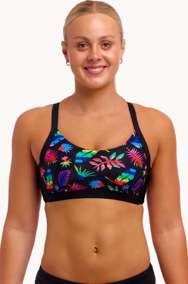 Women Funkita Lost Leaf DD/E Cup Hold Steady Crop