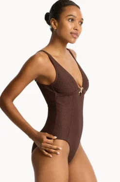 Women Sea Level Luminara Chain Link Longline One Piece