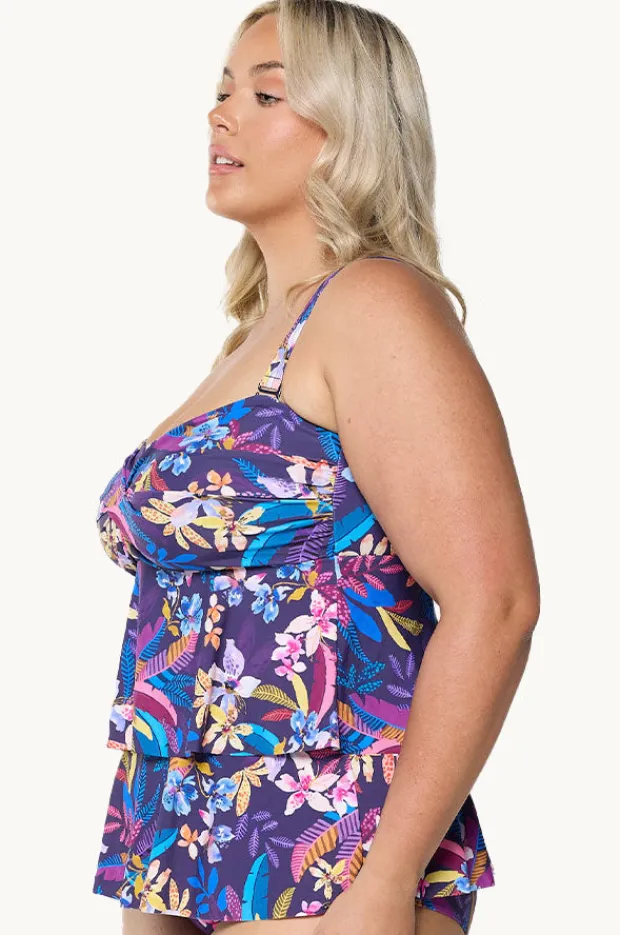 Women Capriosca Majorca Tiered Bandeau Tankini Separate