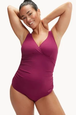 Women Speedo Maternity V Neck U Back One Piece