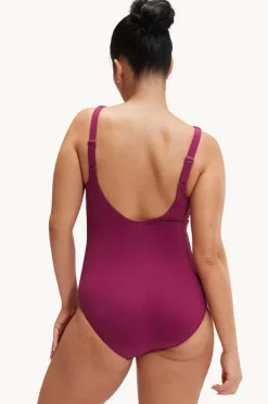 Women Speedo Maternity V Neck U Back One Piece
