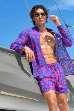 Pier St. Barth Mens Big Floral Swim Short