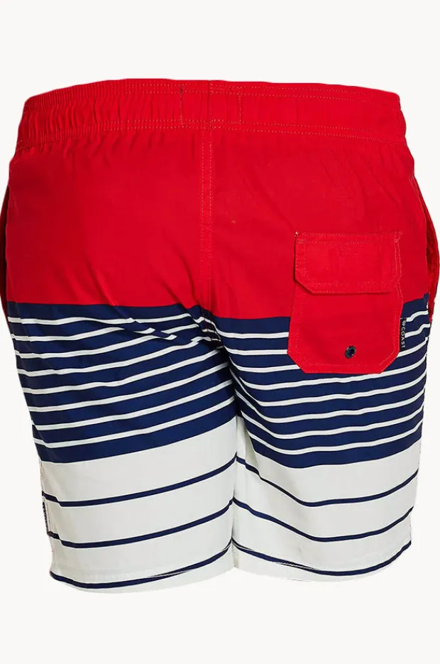 Coast Mens Sorrento Panel Stripe Boardshort