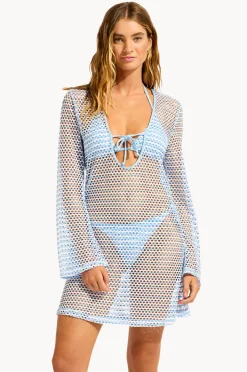 Women Seafolly Mesh Effect Cover Up