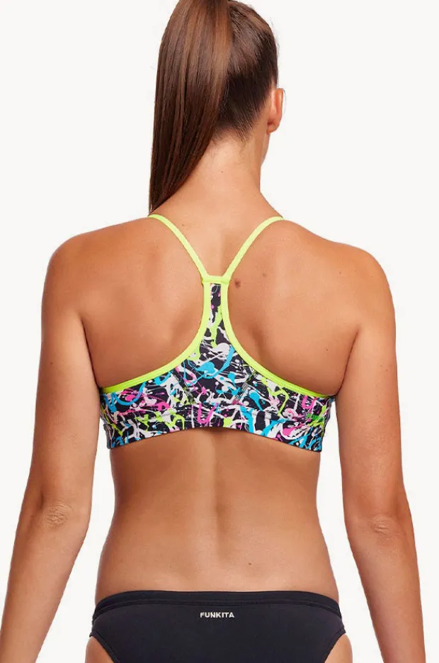 Women Funkita Messed Up Swim Crop Top