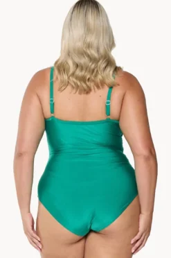 Women Capriosca Metallic Criss Cross One Piece