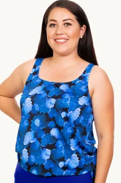Women T.h.e. Swimwear Island Blouson Tankini Separate +
