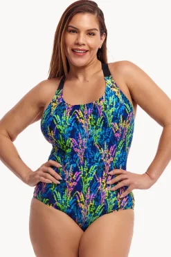 Women Funkita Midnight Meadow Brace Me Back One Piece