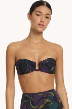 Women Jets Midnight Tropical Bandeau