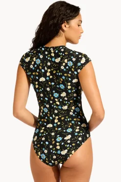 Women Seafolly Modern Romance Zip Front One Piece