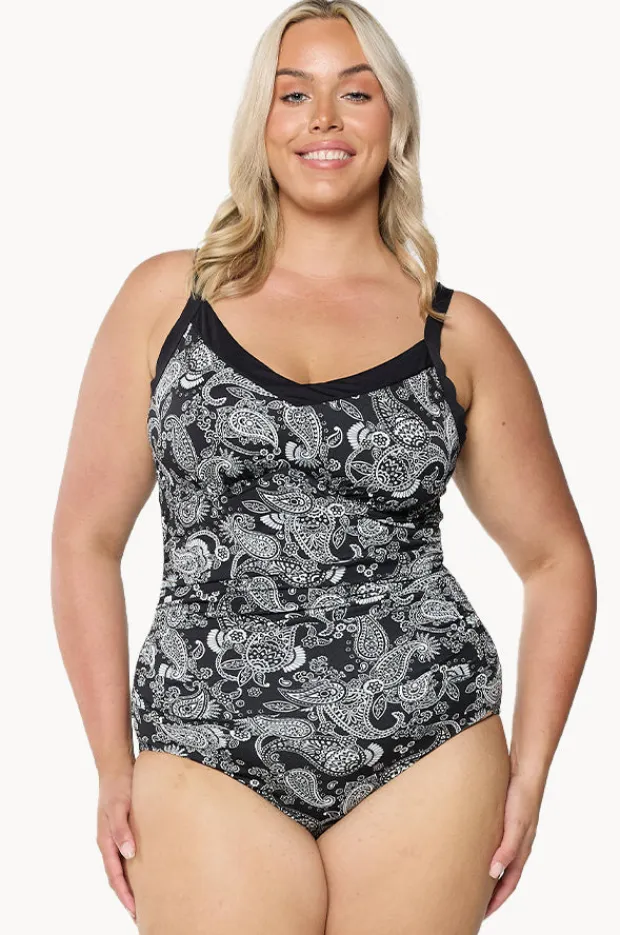 Women Capriosca Mono Paisley DD/E Cup Underwire One Piece