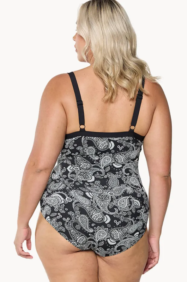 Women Capriosca Mono Paisley DD/E Cup Underwire One Piece