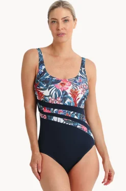 Women Poolproof Oasis DD/E Cup Wave Spliced One Piece