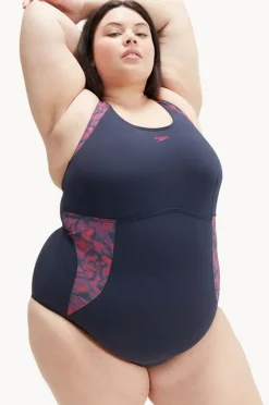 Women Speedo Orchidlustre Printed Shaping One Piece