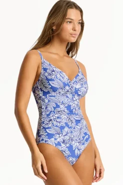 Women Sea Level Palmera DD/E Cup Wrap Front One Piece