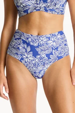 Women Sea Level Palmera Gathered High Waist Pant