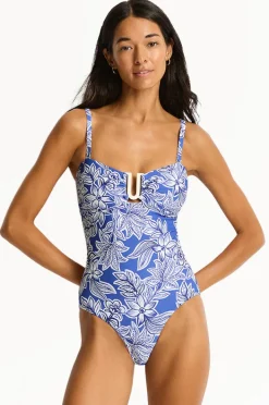 Women Sea Level Palmera U Bar Bandeau One Piece