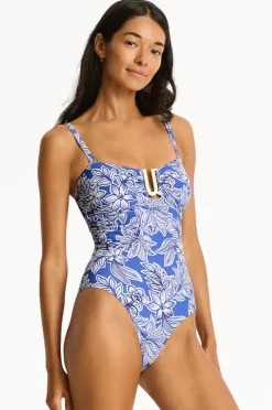 Women Sea Level Palmera U Bar Bandeau One Piece