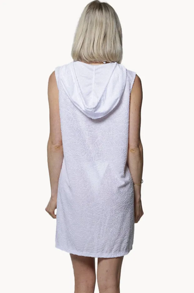 Women J.valdi Palms Terry Sleeveless Zip Hoodie
