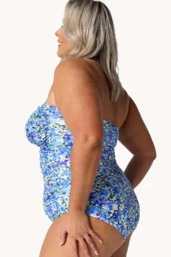 Women Capriosca Pansy Twist Front Bandeau One Piece
