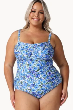 Women Capriosca Pansy Twist Front Bandeau One Piece