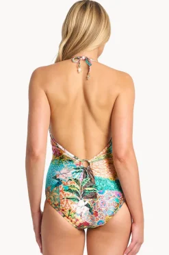 Women Sunseeker Papaya Double Ring One Piece