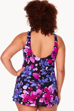 Women Genevieve Paper Flowers Swim Dress