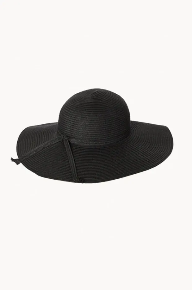 Women Cherry Red Paper Wide Brim Floppy Hat