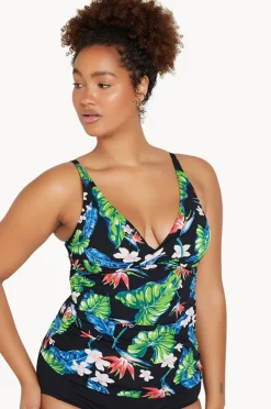 Women Genevieve Paradise Cross Over Tankini Separate