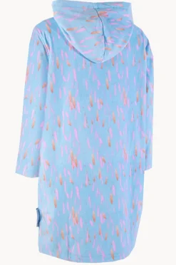 Women Back Beach Co Pastel Breeze Hooded Towel Robe L/XL