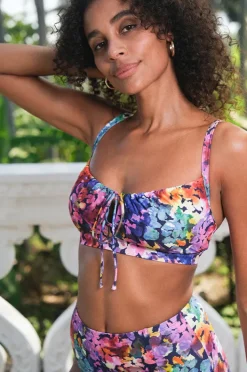 Women Nip Tuck Petunias Monica Drawstring Top
