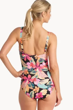 Women Jantzen Phuket F/g Cup Multi Ruched One Piece
