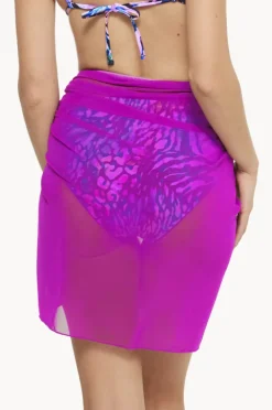 Women Togs Swimwear Plain Mesh Sarong