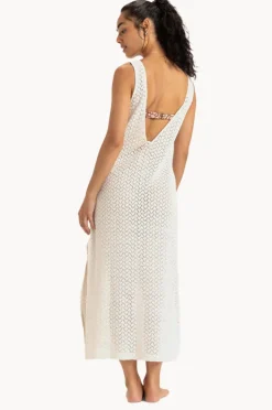 Women Roxy Playa Mood Crochet Dress