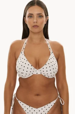 Women Raq Apparel Polka Dot E/F Cup Underwire Halter