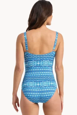 Women Jantzen Portugal Dd/e Cup Mesh Frill One Piece