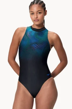 Women Speedo Printed Hydrasuit One Piece
