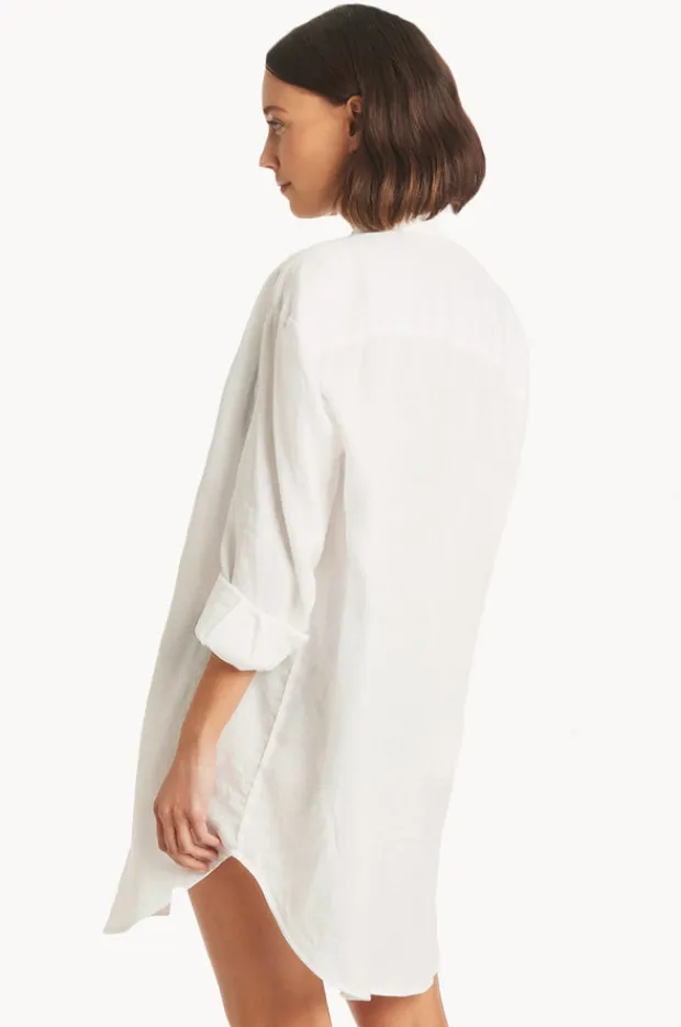 Women Sea Level Resort Linen Cover Up
