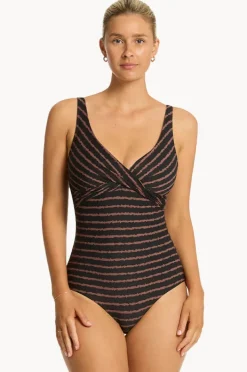 Women Sea Level Riptide Cross Front One Piece