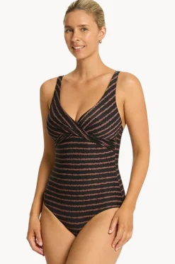 Women Sea Level Riptide Cross Front One Piece