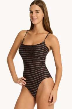 Women Sea Level Riptide Scoop Neck One Piece