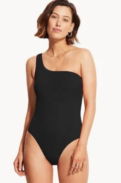 Women Seafolly Sea Dive One Shoulder One Piece