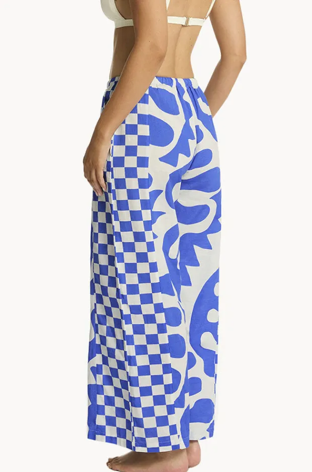 Women Sea Level Seascape Panelled Surf Pant