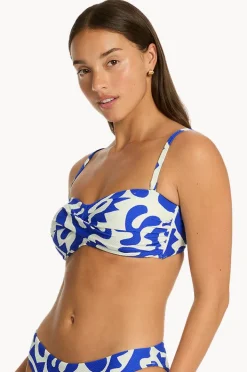 Women Sea Level Seascape Twist Bandeau