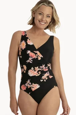 Women Jantzen Select Floral Surplice One Piece
