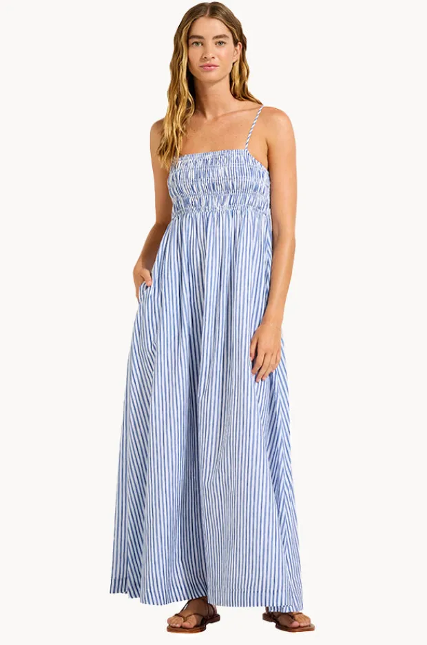 Women Seafolly Shirred Midi Dress
