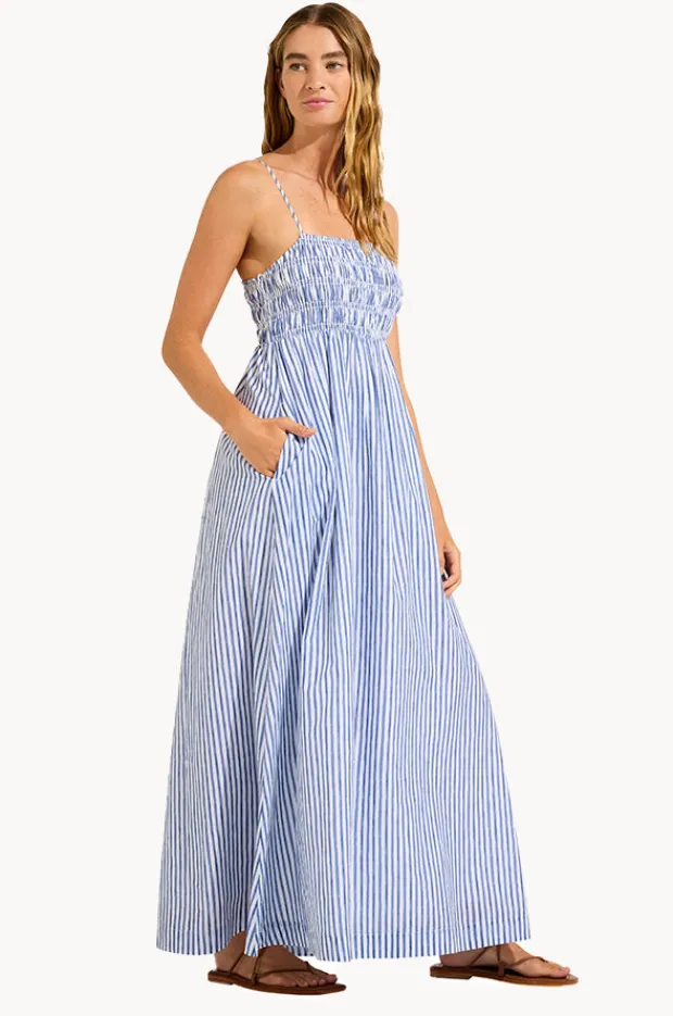 Women Seafolly Shirred Midi Dress